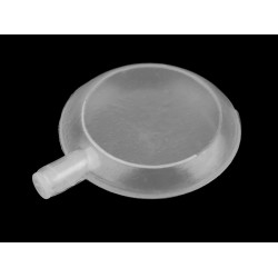 Whistle for textile products, flat ø42 mm - Transparent (100 Pieces)