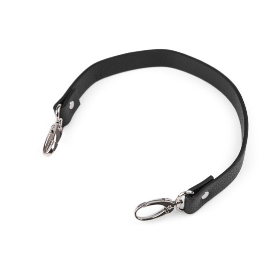 Bőr táska fül karabinerrel hossz 41-43 cm - Barna konyak (1 Darab) Bőr táska fül karabinerrel hossz 41-43 cm - Barna konyak (1 Darab)