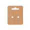Papierkarte für ohrringe 50 x 65 mm - Naturbraun (100 Stücke)