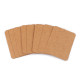Karta papierowa na kolczyki 50x65 mm - Naturalny brąz (100 Sztuki) Karta papierowa na kolczyki 50x65 mm - Naturalny brąz (100 Sztuki)
