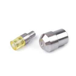 Hand press dies mold for double cap rivets ø5 mm - Nickel (1 Set)