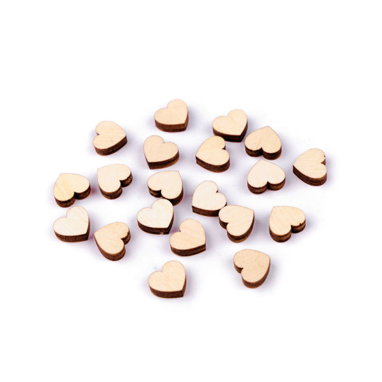 Serduszka drewniane mini do przyklejenia ø10 mm - Srebrny (500 Sztuki) Serduszka drewniane mini do przyklejenia ø10 mm - Srebrny (500 Sztuki)