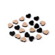 Serduszka drewniane mini do przyklejenia ø10 mm - Srebrny (500 Sztuki) Serduszka drewniane mini do przyklejenia ø10 mm - Srebrny (500 Sztuki)