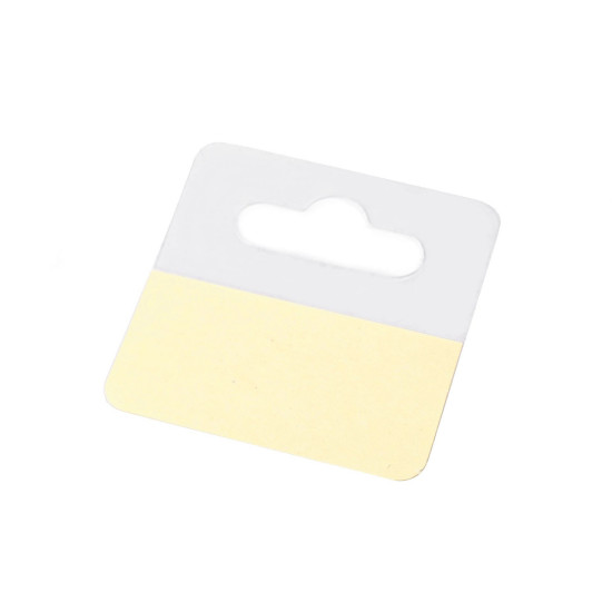 Self-adhesive hang tab 50x50 mm - Transparent (50 Pieces) Self-adhesive hang tab 50x50 mm - Transparent (50 Pieces)