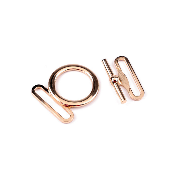Amerikanischer metallverschluss, durchzug 30 mm - Rosagold (20 Paare) Amerikanischer metallverschluss, durchzug 30 mm - Rosagold (20 Paare)