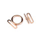 Amerikanischer metallverschluss, durchzug 30 mm - Rosagold (20 Paare) Amerikanischer metallverschluss, durchzug 30 mm - Rosagold (20 Paare)