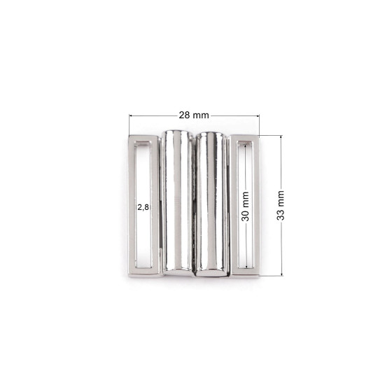 Zapięcie do stroju kąpielowego 30 mm metalowe - Różowozłota (1 Para) Zapięcie do stroju kąpielowego 30 mm metalowe - Różowozłota (1 Para)