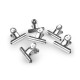 Clip in metallo per cucito / tessuto, dimensioni: 6,3 cm - Nichel (36 Pezzi) Clip in metallo per cucito / tessuto, dimensioni: 6,3 cm - Nichel (36 Pezzi)