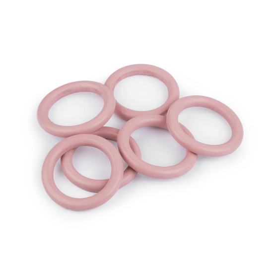 Kółko drewniane kolorowe, zewnętrzna ø58 mm - Srebrny (100 Sztuki) Kółko drewniane kolorowe, zewnętrzna ø58 mm - Srebrny (100 Sztuki)