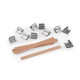 Mèche de bougie en bois avec support, 0,8 x 9 cm - Brun naturel (50 Pièces) Mèche de bougie en bois avec support, 0,8 x 9 cm - Brun naturel (50 Pièces)