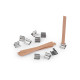 Mèche de bougie en bois avec support, 0,8 x 9 cm - Brun naturel (50 Pièces) Mèche de bougie en bois avec support, 0,8 x 9 cm - Brun naturel (50 Pièces)
