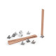 Knot drewniany z podstawką do wyrobu świec 1,3x13 cm - Naturalny brąz (10 Sztuki) Knot drewniany z podstawką do wyrobu świec 1,3x13 cm - Naturalny brąz (10 Sztuki)