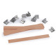 Knot drewniany z podstawką do wyrobu świec 1,3x13 cm - Naturalny brąz (10 Sztuki) Knot drewniany z podstawką do wyrobu świec 1,3x13 cm - Naturalny brąz (10 Sztuki)