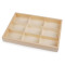 Cutie / organizator din lemn cu capac glisant - Natural deschis (1 Bucată)