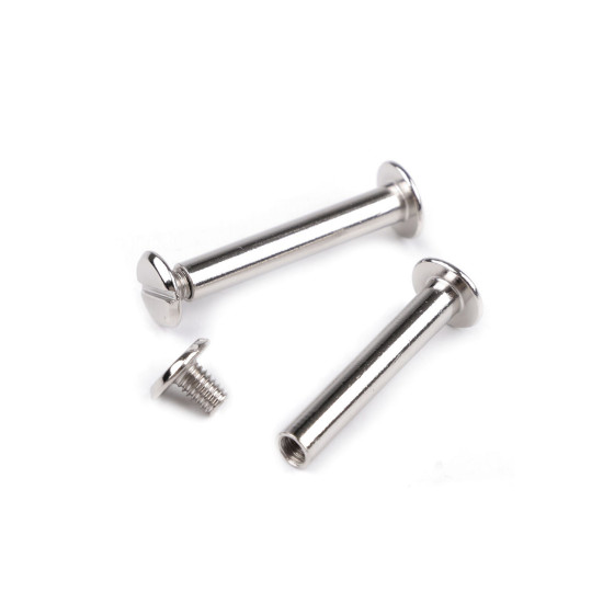 Binding screw posts 29 mm, 39 mm - Nickel (10 Pairs)