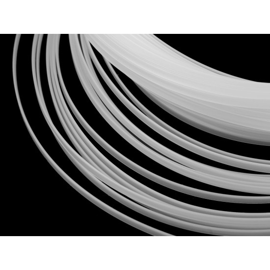 Fiszbina plastikowa szerokość 6 mm gładka, płaska - White (10 Metry) Fiszbina plastikowa szerokość 6 mm gładka, płaska - White (10 Metry)