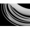 Bobine per stecche in plastica / ferretti per reggiseno, larghezza: 6 mm - Bianco (1 Metro)