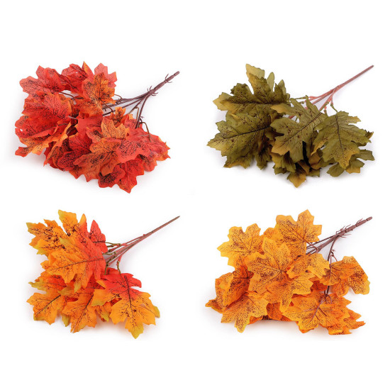Artificial twig maple, oak - Orange (1 Bunch) Artificial twig maple, oak - Orange (1 Bunch)