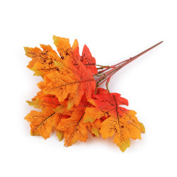 Artificial twig maple, oak - Orange (1 Bunch)