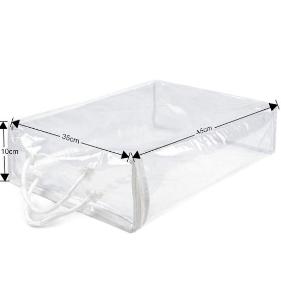 Pokrowiec / pojemnik pvc z zamkiem błyskawicznym - Transparent (20 Sztuki) Pokrowiec / pojemnik pvc z zamkiem błyskawicznym - Transparent (20 Sztuki)
