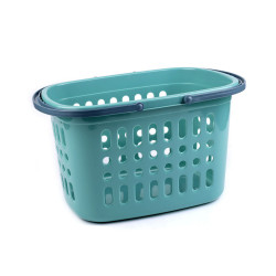 Plastic basket 27x38 cm - Turquoise (1 Piece)