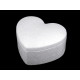 Boîte cœur en polystyrène pour création diy, 12,5 x 15 cm - Blanc (1 Pièce) Boîte cœur en polystyrène pour création diy, 12,5 x 15 cm - Blanc (1 Pièce)