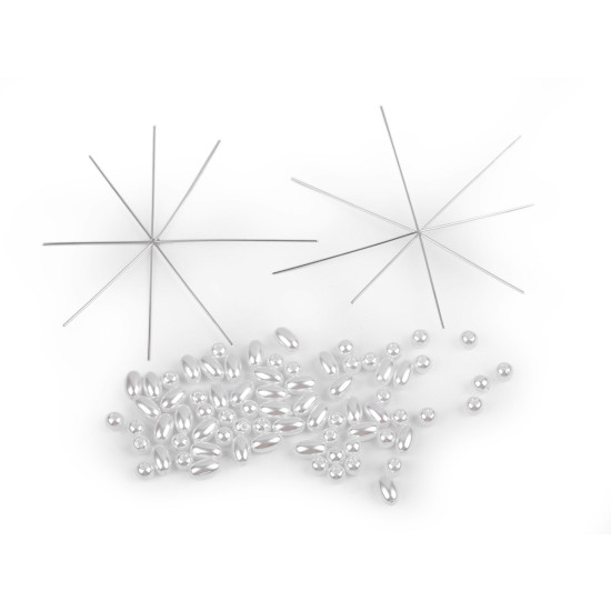Kit for making christmas stars from wax beads 2 pcs - As pictured (3 Sets) Kit for making christmas stars from wax beads 2 pcs - As pictured (3 Sets)