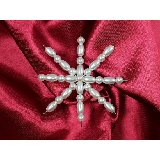 Kit for making christmas stars from wax beads 2 pcs - As pictured (3 Sets) Kit for making christmas stars from wax beads 2 pcs - As pictured (3 Sets)