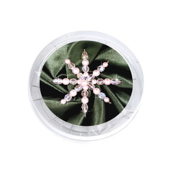 Kit for making christmas stars from glass beads 2 pcs - As pictured (1 Set)