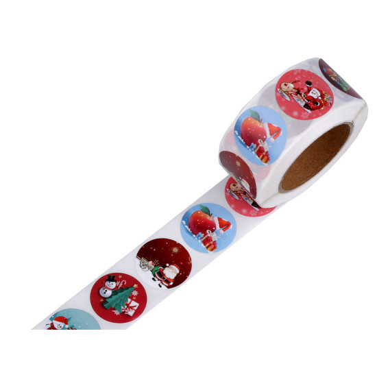 Autocolante din hârtie de crăciun ø25 mm - Albastru deschis (1 Rolă) Autocolante din hârtie de crăciun ø25 mm - Albastru deschis (1 Rolă)