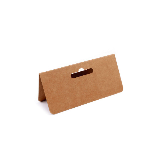 Carte en papier naturel avec fente de suspension, 10 x 10 cm - Brun naturel (100 Pièces) Carte en papier naturel avec fente de suspension, 10 x 10 cm - Brun naturel (100 Pièces)