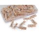 Wooden pegs with a nail 7x35 mm in a box - Natural light (5 Boxes) Wooden pegs with a nail 7x35 mm in a box - Natural light (5 Boxes)