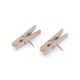 Wooden pegs with a nail 7x35 mm in a box - Natural light (5 Boxes) Wooden pegs with a nail 7x35 mm in a box - Natural light (5 Boxes)