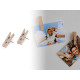 Wooden pegs with a nail 7x35 mm in a box - Natural light (5 Boxes) Wooden pegs with a nail 7x35 mm in a box - Natural light (5 Boxes)