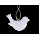 Adorno de pájaro metálico 3d para colgar - Blanco (1 Pieza) Adorno de pájaro metálico 3d para colgar - Blanco (1 Pieza)