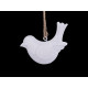 Adorno de pájaro metálico 3d para colgar - Blanco (1 Pieza) Adorno de pájaro metálico 3d para colgar - Blanco (1 Pieza)
