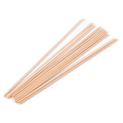 Drewniane kijki / drążki do makramy długość 30,5 cm - Naturalny jasny (12 Sztuki)