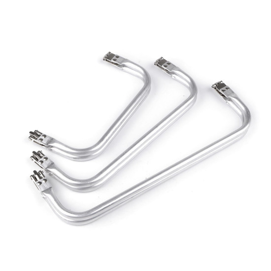 Metal rectangle lock frame for diy purse making - Nickel (5 Pieces) Metal rectangle lock frame for diy purse making - Nickel (5 Pieces)