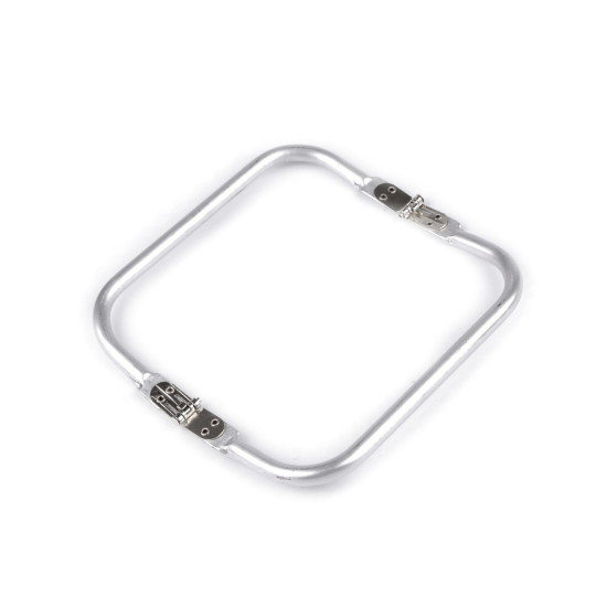 Metal rectangle lock frame for diy purse making - Nickel (5 Pieces) Metal rectangle lock frame for diy purse making - Nickel (5 Pieces)