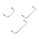 Metal rectangle lock frame for diy purse making - Nickel (5 Pieces) Metal rectangle lock frame for diy purse making - Nickel (5 Pieces)