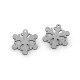 Drewniana śnieżynka z brokatem do zawieszenia ø41 mm - Srebrny (30 Sztuki) Drewniana śnieżynka z brokatem do zawieszenia ø41 mm - Srebrny (30 Sztuki)