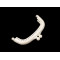 Cornice in plastica per realizzare portafogli, da cucire, dimensioni: 9 x 7,3 cm - Latte bianco (1 Pezzo)