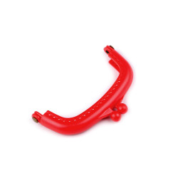 Bigle plastikowe do torby 9x7,3 cm rama półprodukt do przyszycia - Czerwony (1 Sztuka)