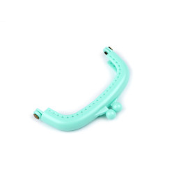 Bigle plastikowe do torby 9x7,3 cm rama półprodukt do przyszycia - Miętowy (1 Sztuka)