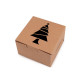 Christmas paper box with see-through window, tree, snowflake, bell - Natural brown (30 Pieces) Christmas paper box with see-through window, tree, snowflake, bell - Natural brown (30 Pieces)