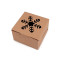 Christmas paper box  with see-through window, tree, snowflake, bell - Natural brown (10 Pieces)