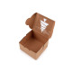 Christmas paper box with see-through window, tree, snowflake, bell - Natural brown (30 Pieces) Christmas paper box with see-through window, tree, snowflake, bell - Natural brown (30 Pieces)