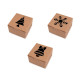 Christmas paper box with see-through window, tree, snowflake, bell - Natural brown (30 Pieces) Christmas paper box with see-through window, tree, snowflake, bell - Natural brown (30 Pieces)