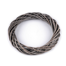 Wicker wreath ø30 cm - Taupe (1 Piece)