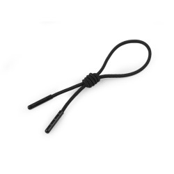 Elastic zip loop puller - Black (10 Pieces)